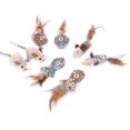 thumbnail image 4 of Cat Catnip Toy Funny: 6PCS Mouse Fish Fake Feather Cat Chew Toy Kitten Play Toy, 4 of 8