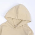 thumbnail image 4 of Unisex Toddler Kids Baby Boy Girl Hoodies Basic Solid Long Sleeve With Pocket Hooded Sweatshirts Pullovers Top Fall Clothes Size 12-13T, 4 of 8