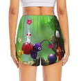 thumbnail image 2 of Lsque Pikmin Printed Women's Running Shorts with Liner Pockets,Elastic Quick Dry Workout Athletic Gym Yoga Shorts,Womens High Waist Shorts-XX-Large, 2 of 9