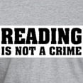 thumbnail image 3 of CafePress - Reading Is Not A Crime Fitted T Shirt - Fitted T-Shirt, Vintage Fit Soft Cotton Tee, 3 of 4