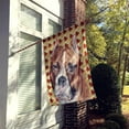 thumbnail image 2 of Staffordshire Bull Terrier Staffie Fall Leaves House Flag, 2 of 4