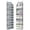 Gray, variant on LazySpin Over the Door Organizer, Stuffed Animal Storage with Clear PVC Windows, Door Organizer Hanging