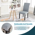 thumbnail image 3 of Funda de silla elástica de 4 piezas, fundas de comedor lavables universales, funda de silla fácil de limpiar para decoración de comedor de Hotel restaurante ER, 3 of 5