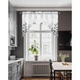 thumbnail image 3 of Spring Gray Eucalyptus Swag Valances for Windows, Small Curtains Drapes, Summer Botanical Leaf Country Kitchen Window Curtains Over Sink Window Treatment Valance for Bedroom/Bathroom 56"x36", 3 of 5