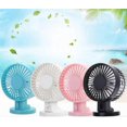 thumbnail image 2 of USB charging portable handheld mini electric fan summer desktop (white, 1 package), 2 of 3