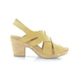 thumbnail image 3 of Cobb Hill Alleah Sling Women's Sandals & Flip Flops Sweet Corn Leather Size 10 M, 3 of 8