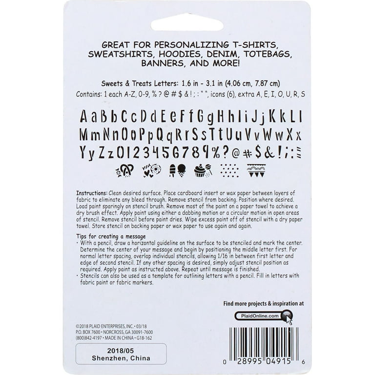 Shop Plaid Plaid ® Color By Me™ Adhesive Stencils - Fantasy Letters - 4914E  - 4914E