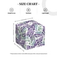 thumbnail image 3 of Uemuo Lavender Flowers Tissue Box Cover Holder, Square with Bottom Belt - PVC Leather Decorative Organizer for Tabletop, Bathroom, Car, Office, 3 of 8