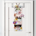 thumbnail image 2 of Watercolor Hanging Pocket Organizer, Painting of Colorful Blossoming Spring Flowers, Printed Polyester Storage Bag with Pockets, 9" x 27", Multicolor, 2 of 2