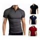 thumbnail image 2 of Playeras Hombre Y Tipo Polo Botones Slim Manga Moda Casual, 2 of 8