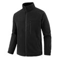 thumbnail image 1 of Men's Softshell Jacket with Hood Windproof Thermal Lined Outdoor Winter Coat for Hiking Camping, 1 of 3