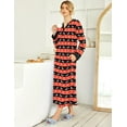 thumbnail image 6 of Ekouaer Women's Long Nightgown Botton Down Sleep Dress Soft Nightshirt Sleepwear Lounge Dresses, 6 of 7