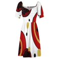 thumbnail image 4 of Vestido de manga corta con flores rojas rodeadas vestido de verano para mujer vestido de fiesta 2025 ropa de noche vestidos de noche de lujo 2025, 4 of 6
