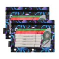 thumbnail image 2 of ALAZA 2 Pack Pencil Pouch Octopus Magic Pencil Case for 3 Ring Binder Clear Window Pencil Bag Organizers, 2 of 6