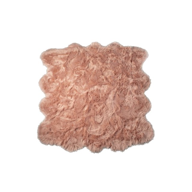 Luxe Gordon Faux Sheepskin Octo Rug | 6'x6'