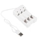 thumbnail image 3 of Cargador USB de batería AA ANGGREK de 3 ranuras para Baterías recargables AA AAA, 3 of 8