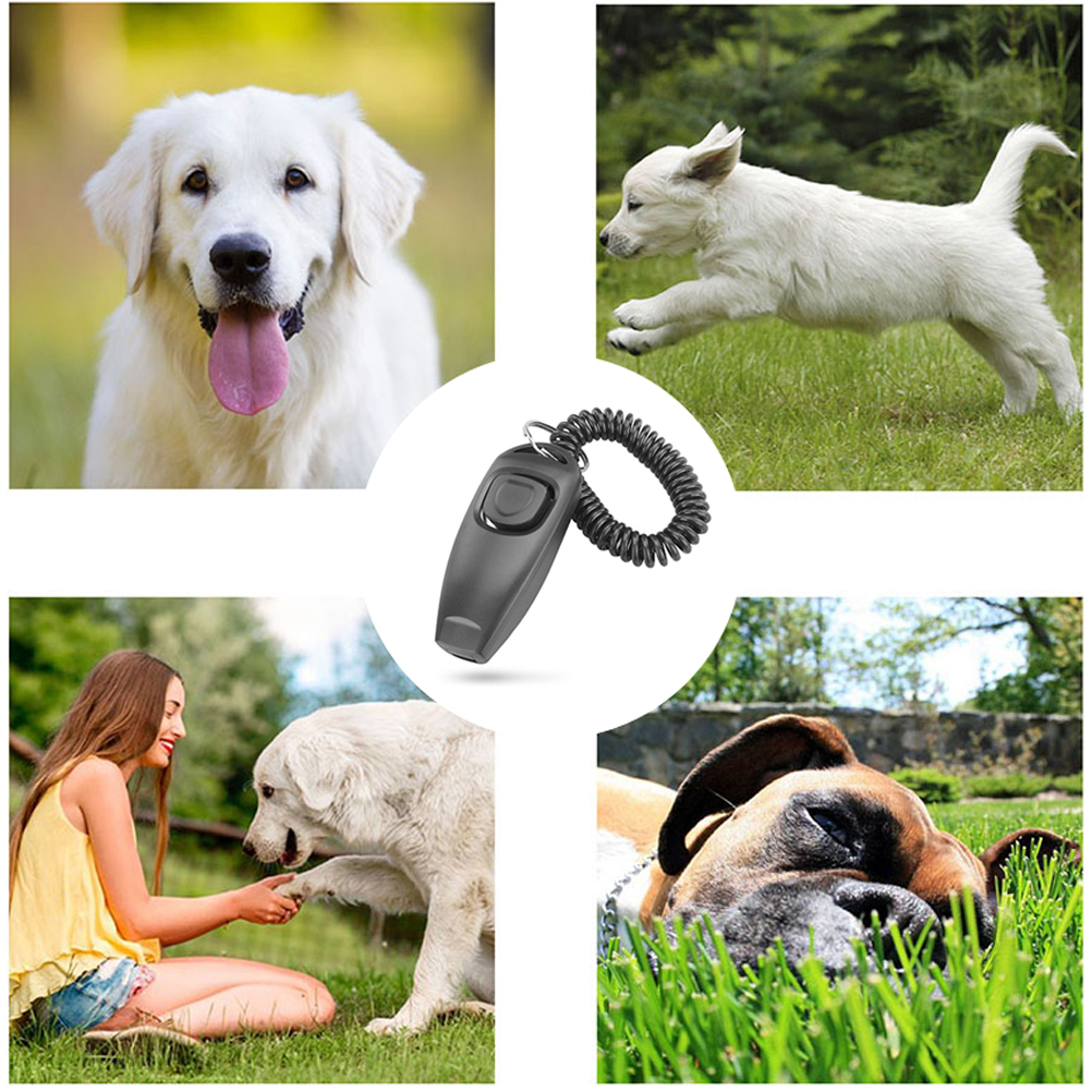 MELLCO 2 in 1 Dog Training Tool, Puppy Training Stick Trainers Tool with 1  Training Clicker Soft Rubber Clapper, Durable and Flexible Dog Training