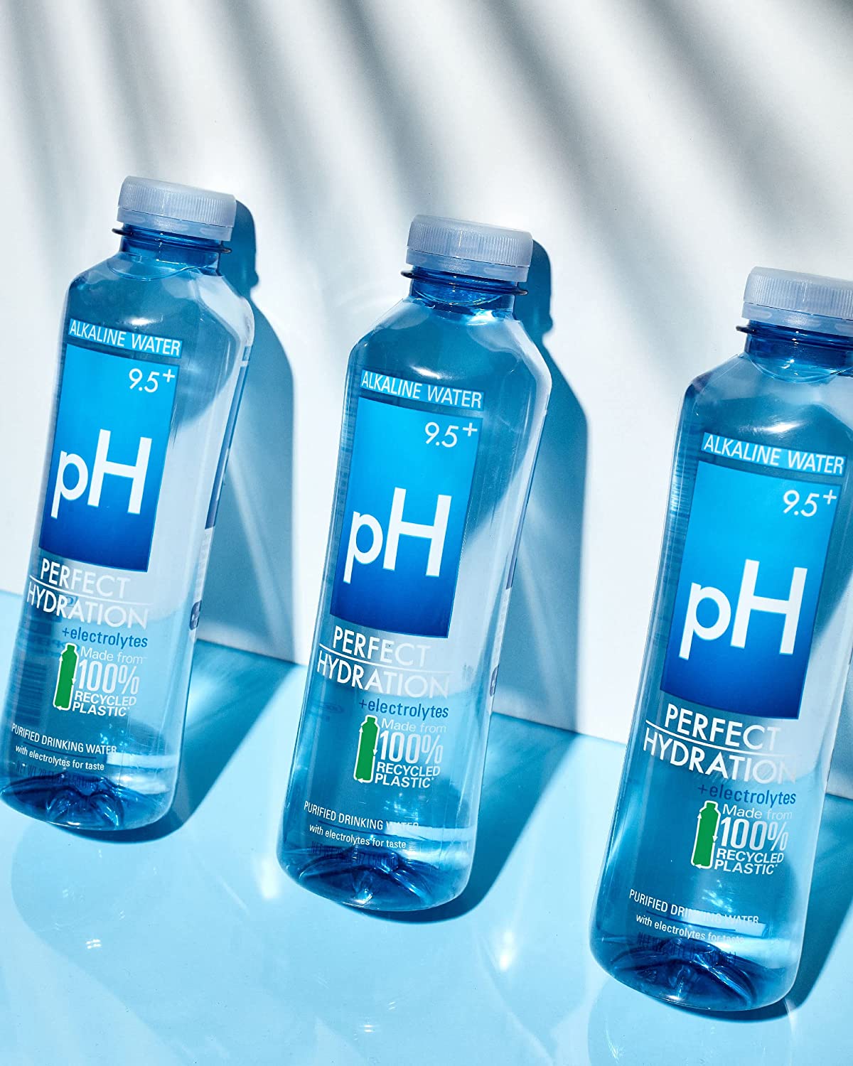 9.5+ pH Alkaline Drinking Water 100% Recycled Bottles Electrolyte ...