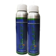 99.7% Pure Oxygen Supplement, Quick Recovery for Exercise, Motion Sickness, Altitude Sickness, Mental Clarity, and Focus. Sanitary flip top Cap (Pack of 2)