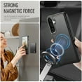 thumbnail image 4 of For Samsung Galaxy S24 FE Phone Case,2-in-1 Magnetic Removable Card Holder,Compatible With Mag-Safe,PU Leather + TPU + PC Hybrid Shockproof Anti-fall Protection,Durable Phone Case,Black, 4 of 12