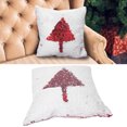 thumbnail image 4 of Pillow Cover Decor, Delicate Durable Beautiful Unique Pillow Cover, For Room Sofa Red + White, 4 of 8