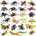 thumbnail image 1 of Juego de figuras de insectos realistas de PVC, 24 unidades, modelos de insectos, juguetes para niños, 1 of 3