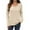 Beige, variant on DC Women's Long Sleeve Waffle Knit Henley Shirt, Casual Button Down Crewneck Top, Soft Lightweight Pullover Blouse for Fall Winter