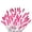 Pink, variant on 612 Vermont 100 Pink Christmas Lights on a White Wire String, UL Approved, Indoor/Outdoor Use, 18 of Lighted Length, 20 of Total Length