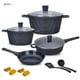 thumbnail image 2 of Bateria De Cocina Antiadherente De Marmol Kochstelle Basics 13 Piezas Kochstelle  Modern Basics Negro, 2 of 8
