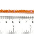 thumbnail image 4 of 20strands Electroplate Transparent Glass Beads Strands Faceted Round Rainbow Orange 4mm Hole: 0.7mm about 87~93pcs/strand 32~33cm, 4 of 4