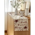 thumbnail image 5 of Table Runner 48 Inches Long for Kitchen Dining, Vintage Country Dresser Scarf Farmhouse, Dining Table Decorations for Wedding/Parties, Vintage Rustic Texas Stars Plants Branch 13 x 48 In, 5 of 8