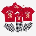 thumbnail image 1 of Conjunto de pijamas familiares navideños informales de poliéster opaco y licra a juego, 1 of 5