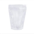 thumbnail image 1 of 100 Pack (Outside Size 4.3x7.1 inch)(Inside Size 3.86x4.53 inch) Clear Resealable Stand Up Bags Heat Seal Zipper Lock Storage Pouches for Zip Food Sto, 1 of 1