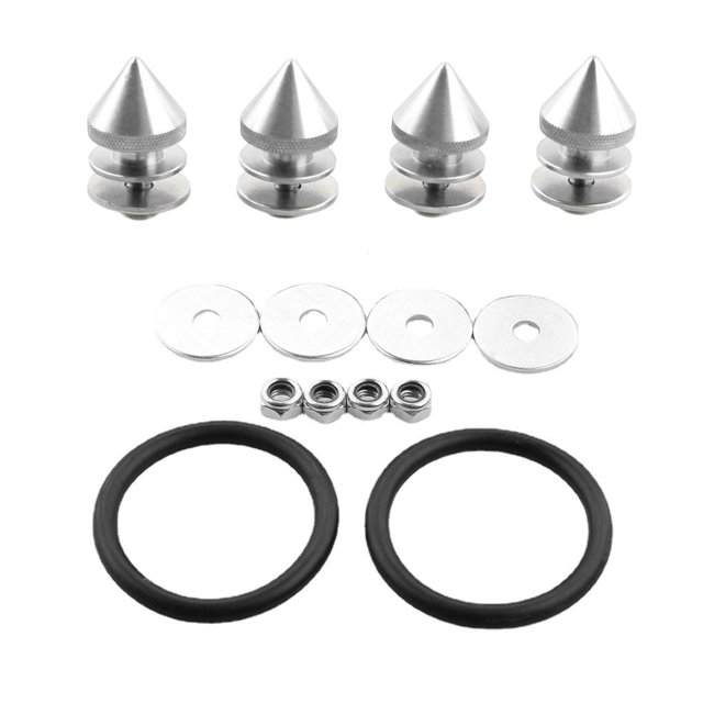 Speravity Junta de parachoques modificada para coche, hebilla de aleación de aluminio automotriz, cierre de liberación rápida, pieza de repuesto, Vehículos, repuestos y accesorios Mis Plata Speravity VI017756-03B