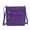 Purple, variant on MKF Collection Lainey Women's Crossbody Bag, Solid Quilted Cotton Shoulder Handbag by Mia K - Brown