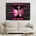 thumbnail image 4 of Breast Cancer Awareness Backdrop - 3.9x5.9ft Inspirational Pink Ribbon Decorations Events Photoshoots Fundraisers Fight Believ Hope Survive, 4 of 6