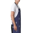 thumbnail image 3 of Lsque Anchors Heart Blue Waterproof Apron Chef Aprons for Men Heavy Duty Chemical Work Apron Extra Long Grilling Aprons with Adjustable Bib Apron, 3 of 9