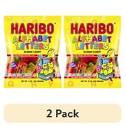 (2 pack) Haribo Alphabet Letters Candy, 5 oz.