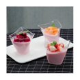 thumbnail image 3 of 100PCS Disposable Dessert Cups for Party Birthday Twisted Triangle Mousse Dessert Cup Ice Cream Cup, 3 of 5