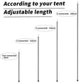 thumbnail image 4 of SANLIKE Telescoping Tent Poles Adjustable Tarp Poles Camping Stainless Steel Lightweight Tent Poles for Trap Sun Sails Canopy Awning Shelter Backpacking Hiking 78 in Set of 4, 4 of 6