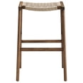 thumbnail image 5 of Bar Stool Chair Barstool, Set of 2, Walnut Natural, Wood, Pub Cafe Bistro Dining Kitchen Hospitality Restaurant, Modern Contemporary HB36089, 5 of 10
