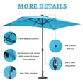 thumbnail image 2 of KISS THE WATER 10 x 6.5ft LED Outdoor Patio umbralle Outside Table Umbrellas,Polyester canopy,Lake Blue., 2 of 7