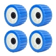 thumbnail image 2 of Trailer Wobble Rollers, Stable Performance 4PCS Marine Wobble Roller Ribbed  for Boat, 2 of 7