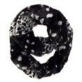 thumbnail image 1 of Peach Couture Plush Cowl Collar Faux fur Two Tone Infinity Loop Scarf, 1 of 1