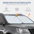 thumbnail image 4 of Lukts Rabbit In The Rain Print 2 Piece Car Sun Shade Windshield,Foldable Car Shade Front Windshield with Keeps Your Vehicle Cool-Large, 4 of 6