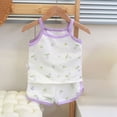 thumbnail image 2 of CAUYDY Toddler Baby Girl Summer Clothes Set Kid Outfits Short Sleeves T-Shirt Tops + Shorts Cute Outfits Set For Kids Summer Outfits 0-24 Months 2t 3t 4t 5t (Sizes 18-24 Months,D01-Purple), 2 of 5