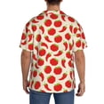 thumbnail image 7 of Goofa Tomatoes And Chili Printed Men's Casual Short-sleeved Shirt,Lightweight Breathable Button-down,Summer Casual men's top,Versatile Fashion shirt-X-Large, 7 of 7