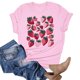 thumbnail image 2 of Gibobby Camisetas Mujer Baratas Manga Corta Top camiseta con estampado floral manga corta informal suelto verano para mujer(Rosa,M), 2 of 3