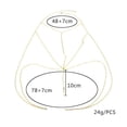 thumbnail image 3 of Cadena circular plateada para sujetador, cadena para el cuerpo, cadena para ropa, 3 of 3