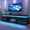 Glossy Black 90", variant on Blotout 90" LED TV Stand with Power Outlet for up to 98 100 inch TVs, Modern High Gloss Entertainment Center with 50" Fireplace Slot (Fireplace Not Included), Black/White